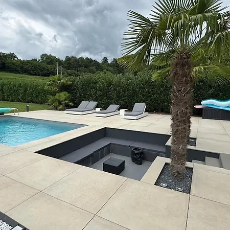 Baloo Avec Piscine Et Jacuzzi וילה Mellet